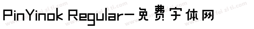 PinYinok Regular字体转换